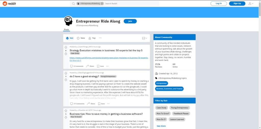 r/EntrepreneurRideAlong