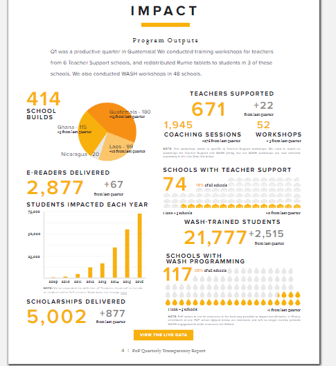 Project Impact Report Infographic