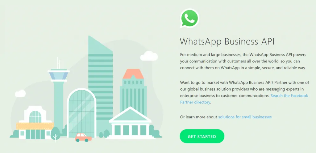 whatsapp for business API